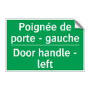 Poignée de porte - gauche - Door handle - left
