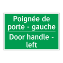 Poignée de porte - gauche - Door handle - left
