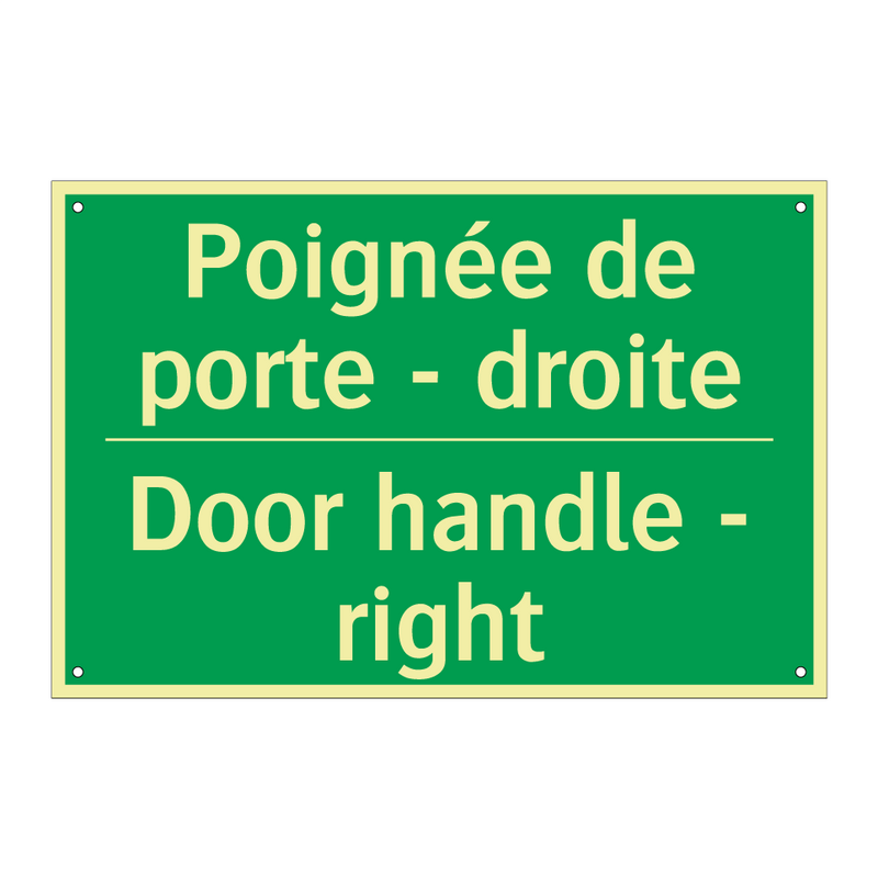 Poignée de porte - droite - Door handle - right