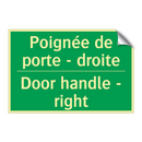 Poignée de porte - droite - Door handle - right