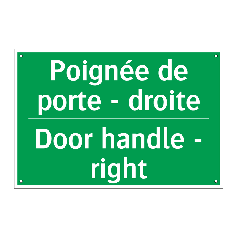 Poignée de porte - droite - Door handle - right