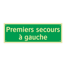 Premiers secours à gauche