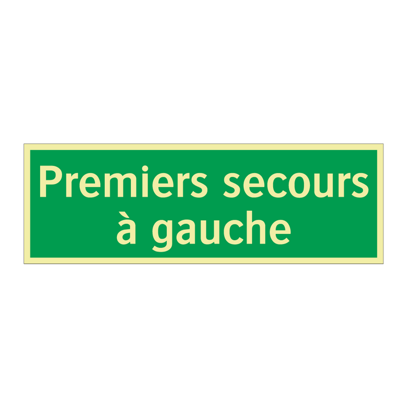 Premiers secours à gauche