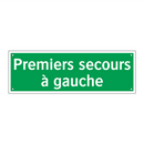 Premiers secours à gauche