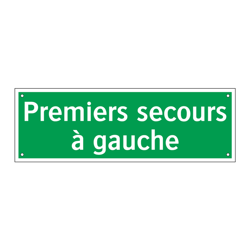 Premiers secours à gauche
