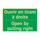Ouvrir en tirant à droite - Open by pulling right