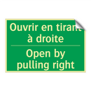 Ouvrir en tirant à droite - Open by pulling right