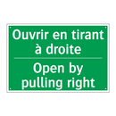 Ouvrir en tirant à droite - Open by pulling right