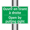 Ouvrir en tirant à droite - Open by pulling right