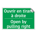 Ouvrir en tirant à droite - Open by pulling right