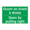 Ouvrir en tirant à droite - Open by pulling right