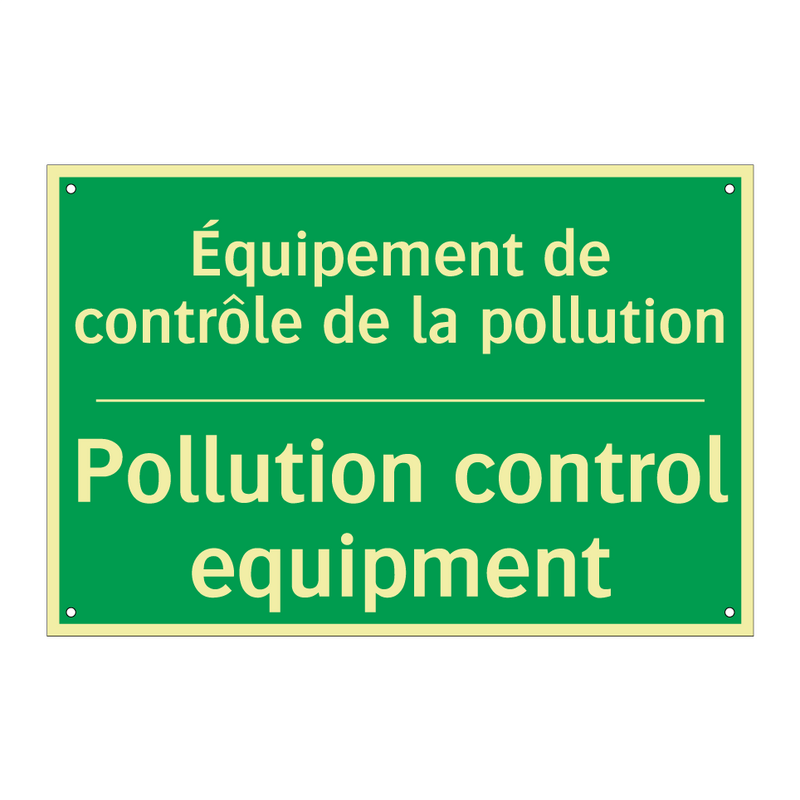 Équipement de contrôle de la pollution /.../ - Pollution control equipment