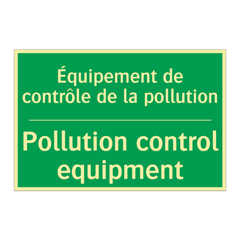 Équipement de contrôle de la pollution /.../ - Pollution control equipment