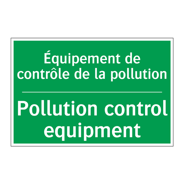 Équipement de contrôle de la pollution /.../ - Pollution control equipment