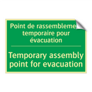 Point de rassemblement temporaire /.../ - Temporary assembly point for evacuation /.../