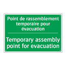 Point de rassemblement temporaire /.../ - Temporary assembly point for evacuation /.../