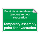 Point de rassemblement temporaire /.../ - Temporary assembly point for evacuation /.../