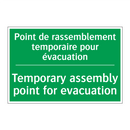 Point de rassemblement temporaire /.../ - Temporary assembly point for evacuation /.../