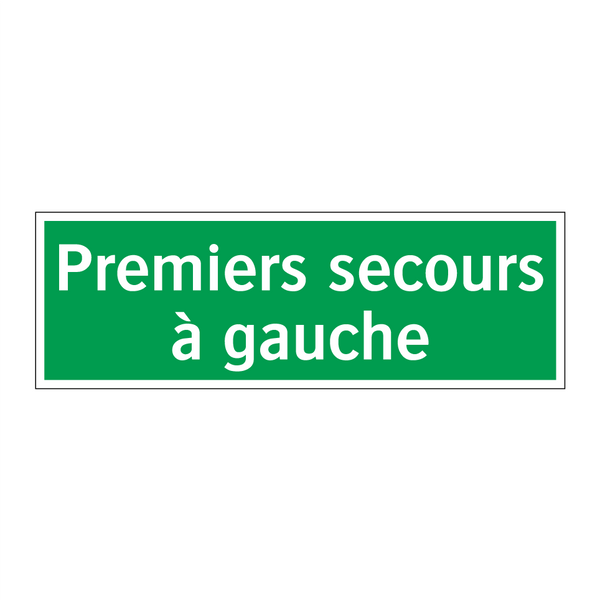 Premiers secours à gauche