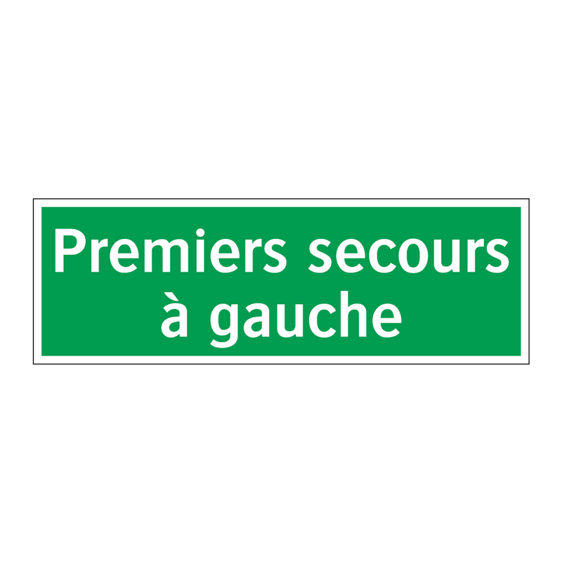 Premiers secours à gauche