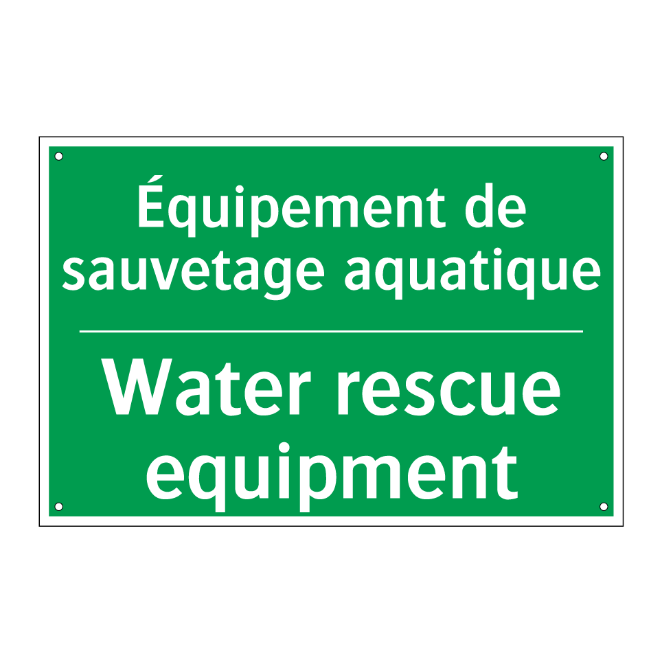 Équipement de sauvetage aquatique /.../ - Water rescue equipment