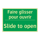 Faire glisser pour ouvrir - Slide to open