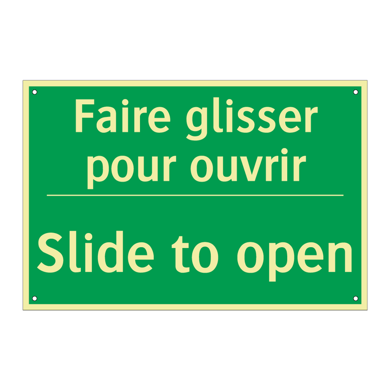 Faire glisser pour ouvrir - Slide to open