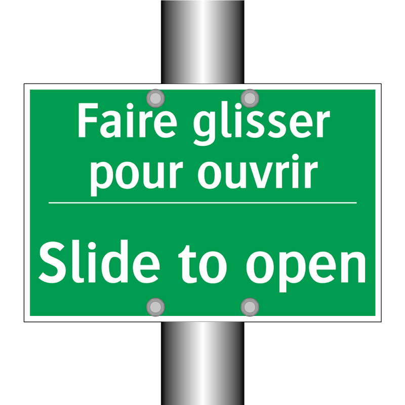 Faire glisser pour ouvrir - Slide to open