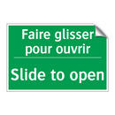 Faire glisser pour ouvrir - Slide to open