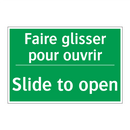 Faire glisser pour ouvrir - Slide to open