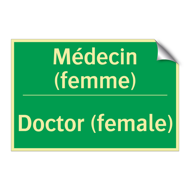 Médecin (femme) - Doctor (female)