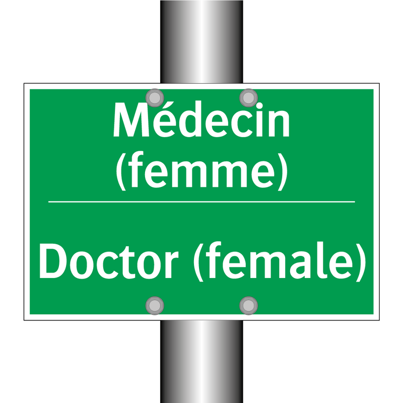 Médecin (femme) - Doctor (female)