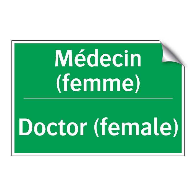 Médecin (femme) - Doctor (female)