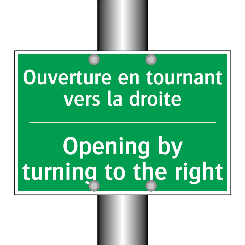 Ouverture en tournant vers la /.../ - Opening by turning to the right /.../