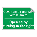 Ouverture en tournant vers la /.../ - Opening by turning to the right /.../