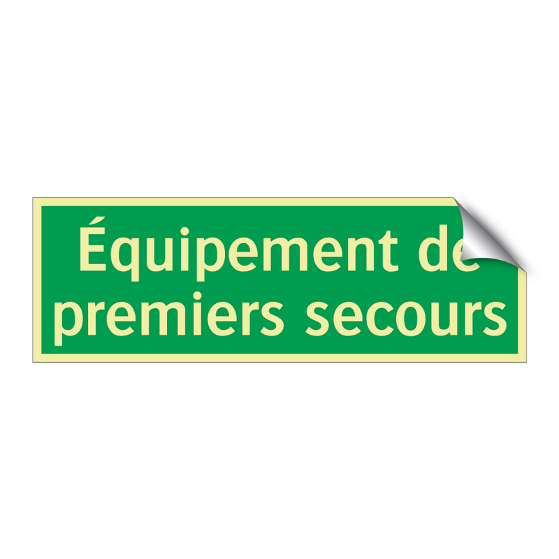 Équipement de premiers secours