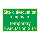 Site d'évacuation temporaire - Temporary Evacuation Site