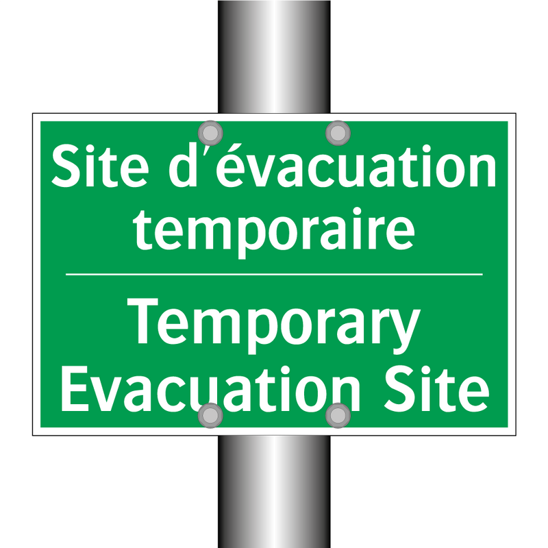 Site d'évacuation temporaire - Temporary Evacuation Site