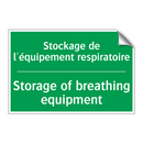 Stockage de l'équipement respiratoire /.../ - Storage of breathing equipment