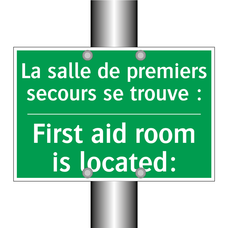 La salle de premiers secours se /.../ - First aid room is located: