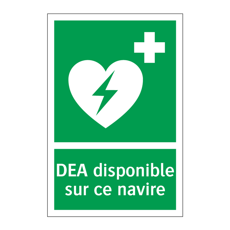 DEA disponible sur ce navire