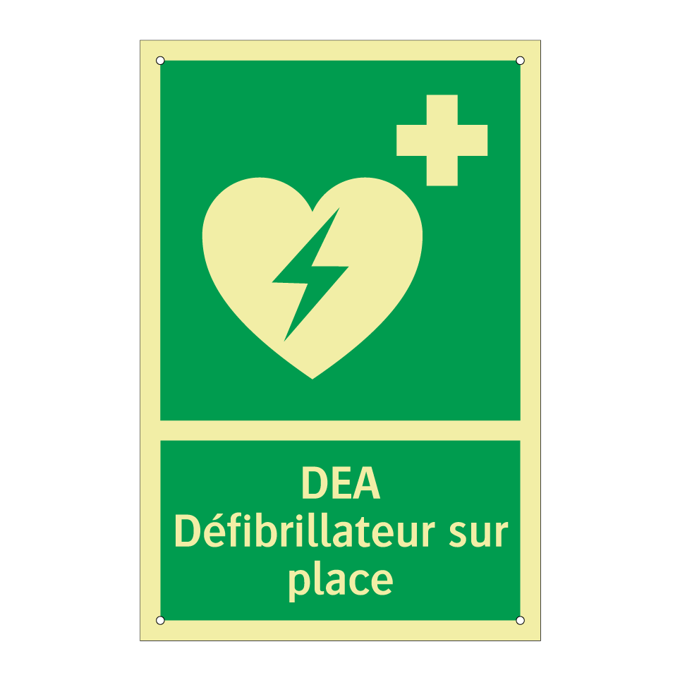 DEA Défibrillateur sur place
