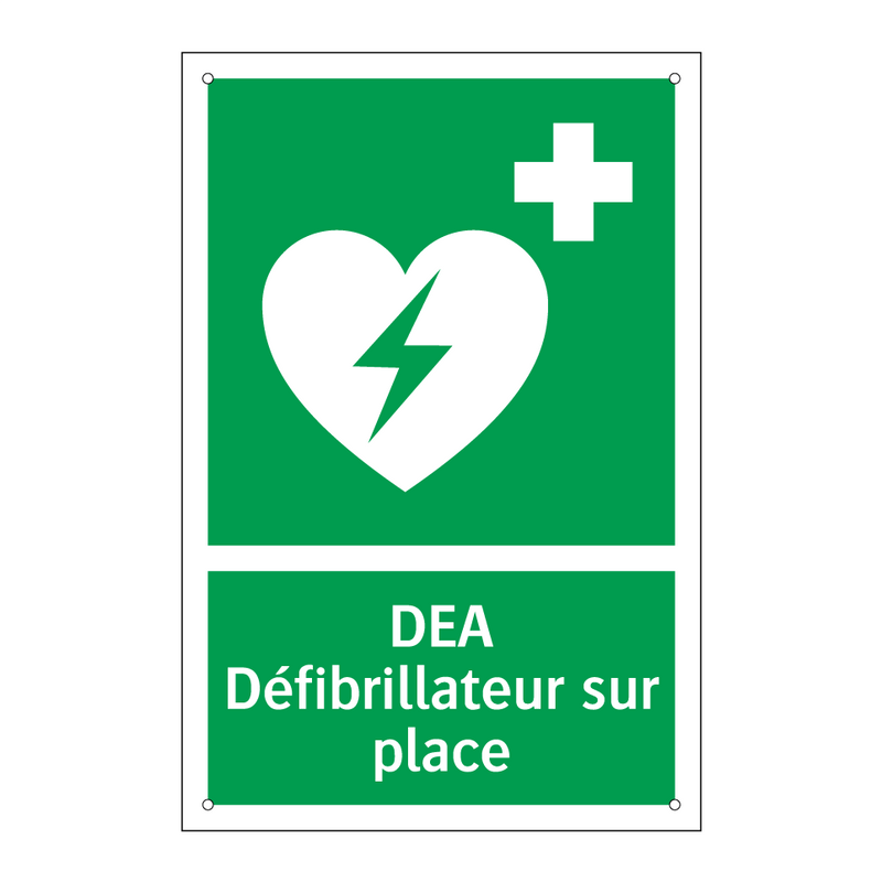 DEA Défibrillateur sur place