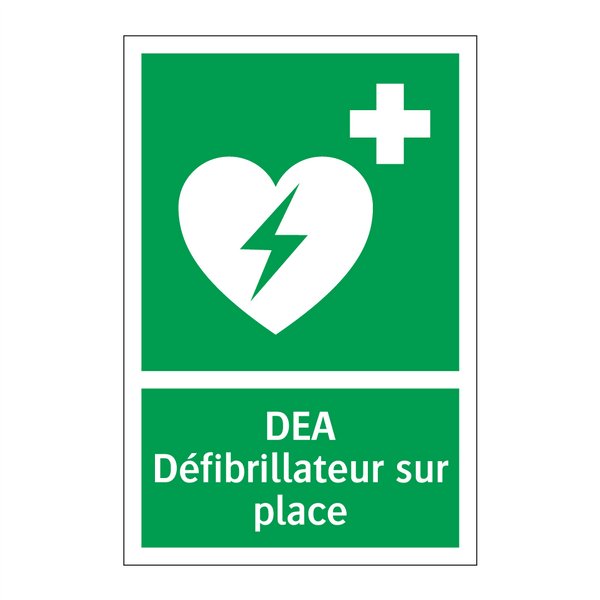 DEA Défibrillateur sur place