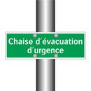 Chaise d'évacuation d'urgence