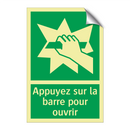 Appuyez sur la barre pour ouvrir