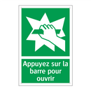 Appuyez sur la barre pour ouvrir