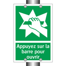 Appuyez sur la barre pour ouvrir