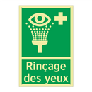 Rinçage des yeux