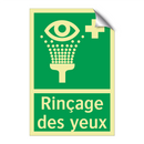 Rinçage des yeux
